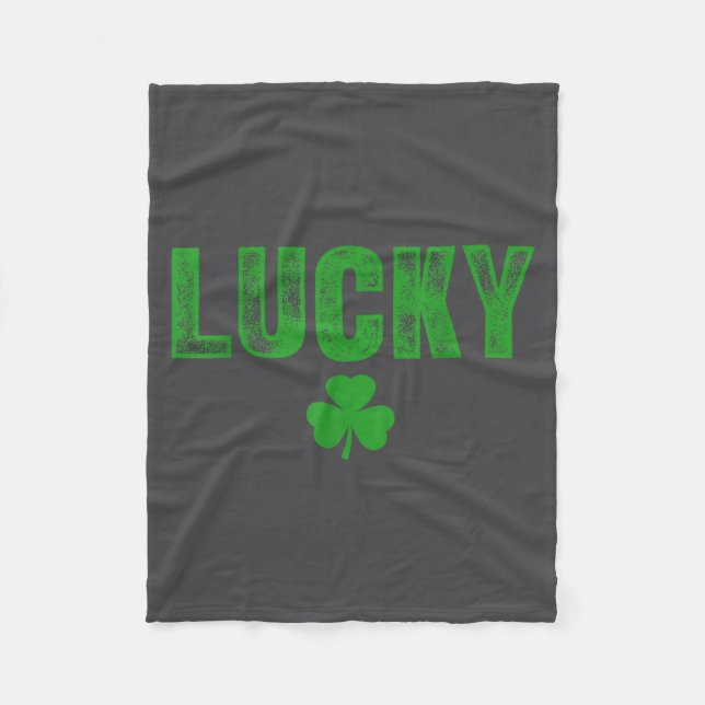 Lucky And Lucky Forer St Patricks Day  Fleecefilt (Framsidan)