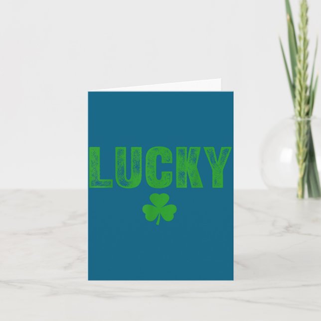 Lucky And Lucky Forer St Patricks Day  Kort (Framsida)