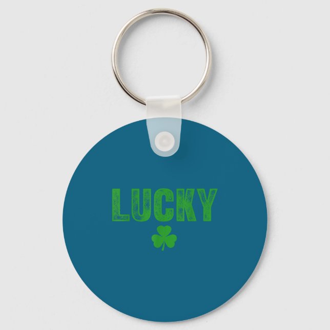 Lucky And Lucky Forer St Patricks Day  Nyckelring (Framsida)