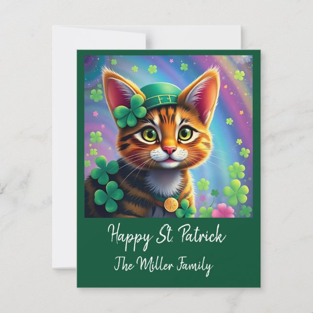 Lucky Animals in Disguise - St. Patrick's Day Roli Julkort (Framsida)