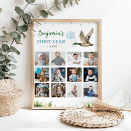 Lucky Anka Boy First Year Photo Milestone-signatur Poster