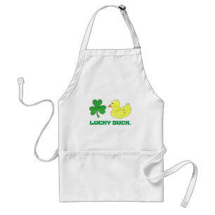 Lucky Anka Shamrock Klöver Ducky St. Patrick's Day Förkläde