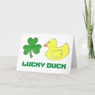 Lucky Anka Shamrock St. Patrick's Day Lycka till Kort