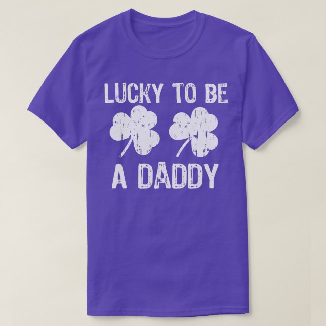 Lucky att vara pappa St patricks day T Shirt (Design framsida)