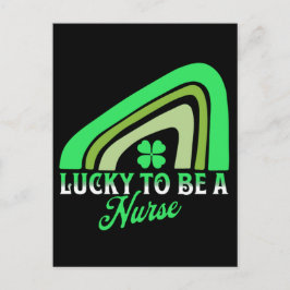 Lucky att vara sjuksköterska | St patrick's day sj Vykort