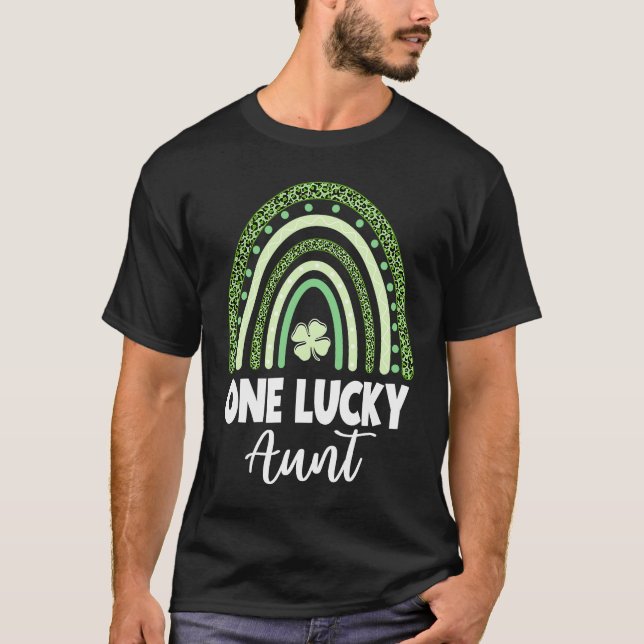 Lucky Aunt St Patrick's Day T Shirt (Framsida)