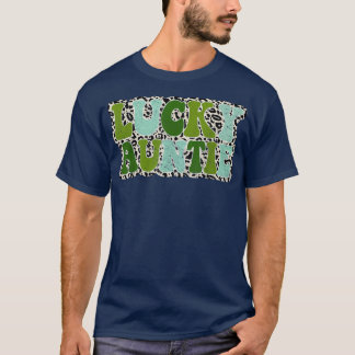 Lucky Auntie St patrick's day Funny Moster Irish S T Shirt
