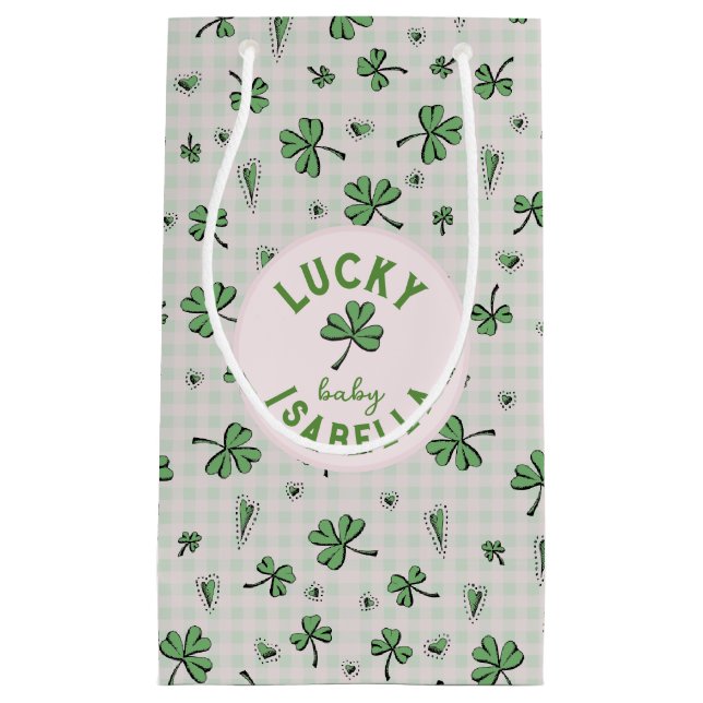 Lucky Baby Rosa och Grönt St Paddys (Framsidan)