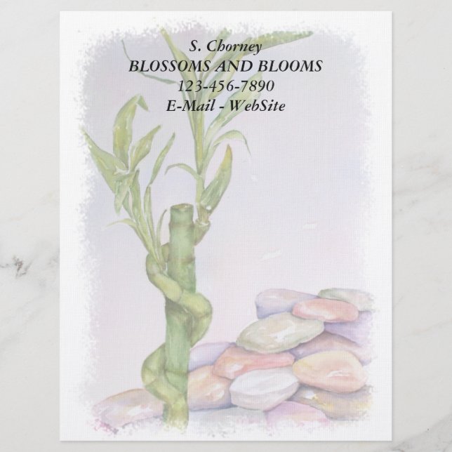 LUCKY BAMBOO ANPASSADE LETTERHEAD BREVHUVUD (Framsida)