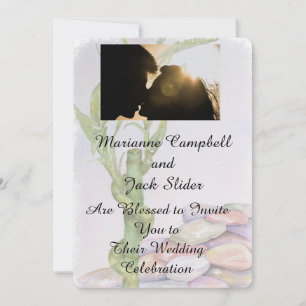 LUCKY BAMBOO ANPASSADE WEDING INVICATION INBJUDNINGAR