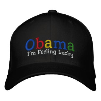 Lucky Barack Obama Embroized Hat Broderad Keps