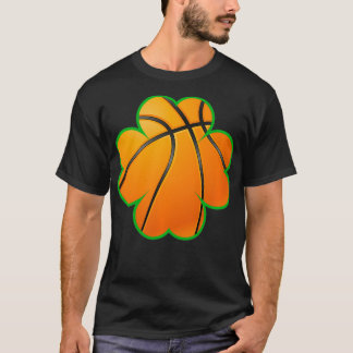 Lucky basketball clover, St Patrick's and college T Shirt
