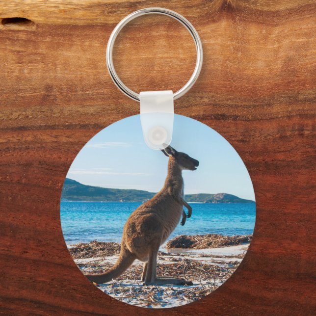 Lucky Bay Kangaroo Joey Nyckelring (Baksida)