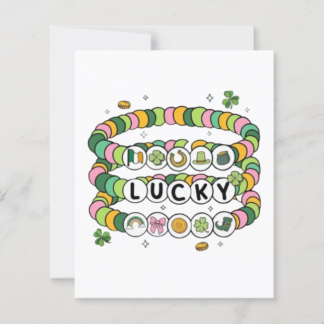 Lucky Beaded Bracelet St. Patrick's Day Design (Framsida)