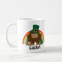 Lucky Bigfoot Leprechaun Kaffemugg