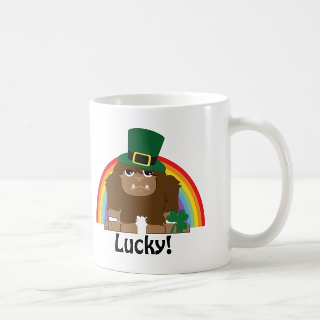 Lucky Bigfoot Leprechaun Kaffemugg (Höger)