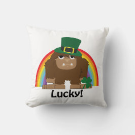Lucky Bigfoot Leprechaun Kudde