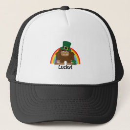 Lucky Bigfoot Leprechaun Truckerkeps