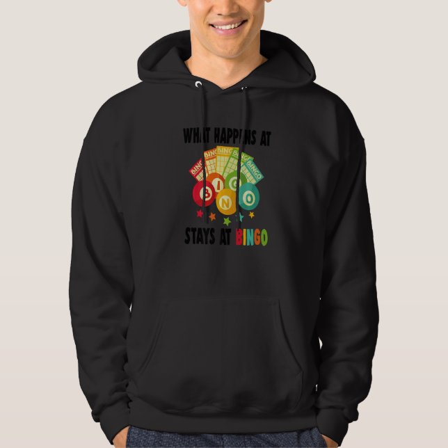 Lucky Bingo Charms  Women Men Lucky Bingo Hoodie (Framsida)