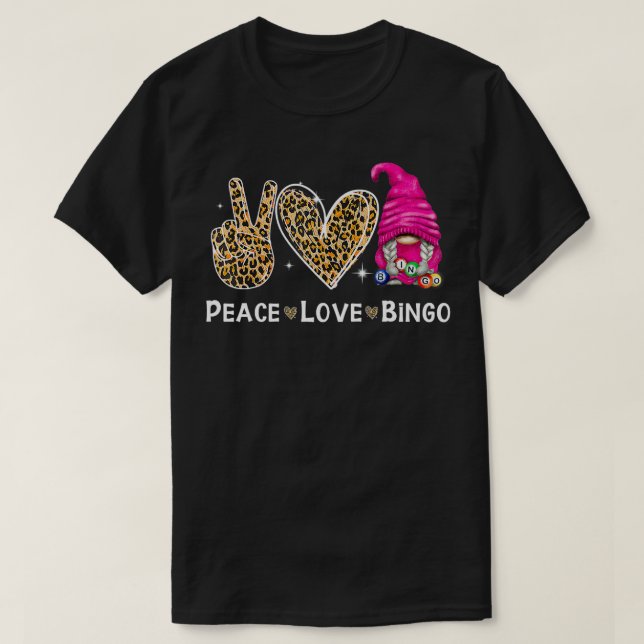 Lucky Bingo Gnome T Shirt (Design framsida)