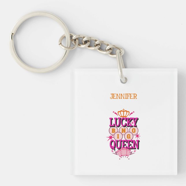 Lucky Bingo Queen /editable namn (Framsidan)