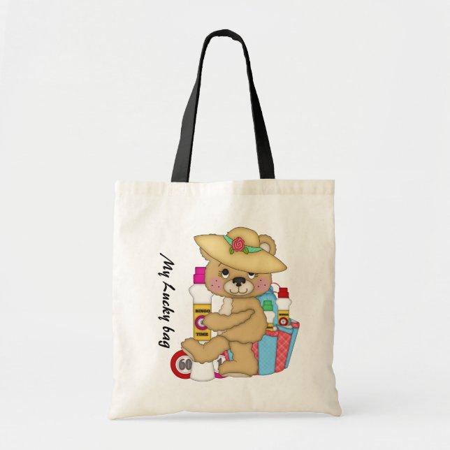 Lucky Bingo Tote Bag Tygkasse (Framsidan)