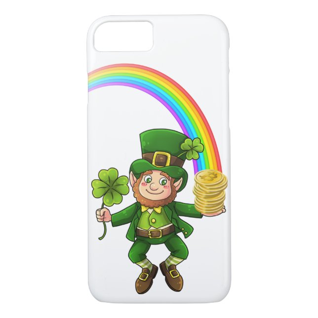 Lucky Bitcoin Rainbow Leprechaun Case-Mate iPhone Skal (Baksida)