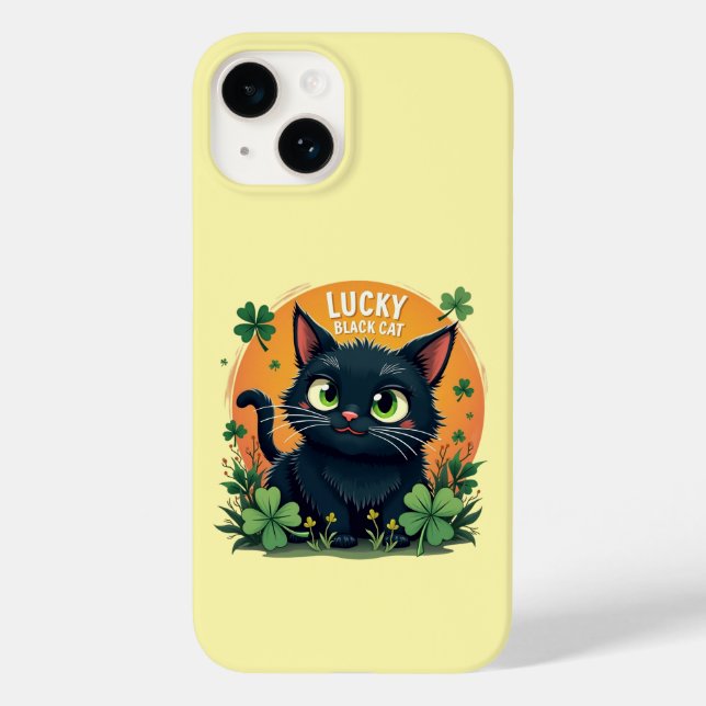 Lucky Black Cat: St. Patrick's Day Klöver & Mynt (Baksida)