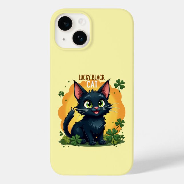 Lucky Black Cat: St. Patrick's Day Klöver & Mynt (Baksida)