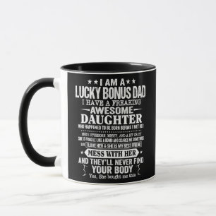 Lucky Bonus Pappa Gift från dottermaka Mugg