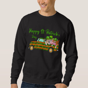 Lucky Boskap Lycklig St patrick's day Lastbil GR Lång Ärmad Tröja