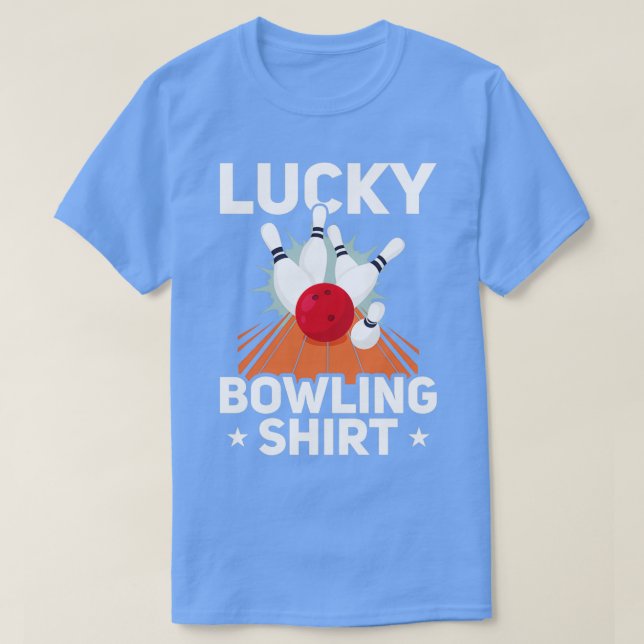 Lucky bowling bowling team bowling bowlareare T T Shirt (Design framsida)