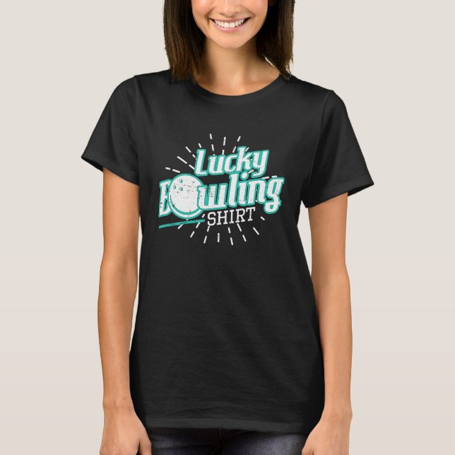 Lucky Bowling Pin T Shirt (Framsida)