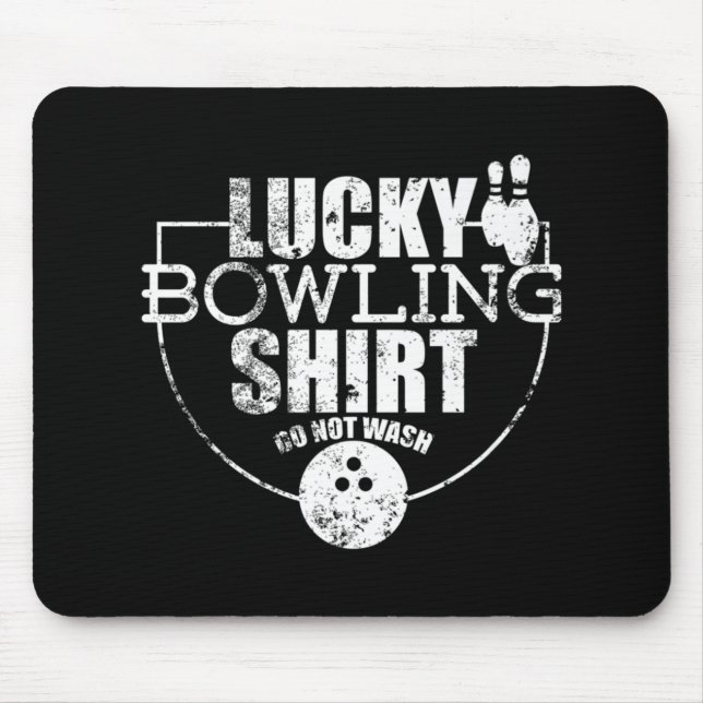 Lucky Bowling Roligt Gift for Bowlers Musmatta (Framsidan)