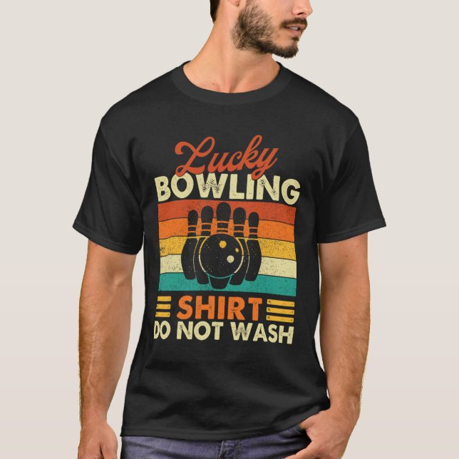 Lucky Bowling Shirt Tvättar inte - Bowlareare Bowl T Shirt (Framsida)