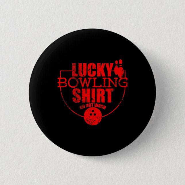 Lucky Bowling Shirt Tvättar inte en notering för B Knapp (Framsida)