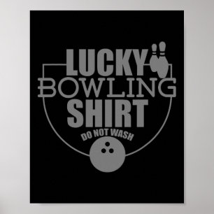 Lucky Bowling Shirt Tvättar inte en notering för B Poster