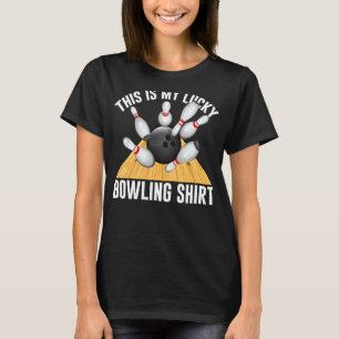 Lucky Bowling Team Vintage Retro T Shirt