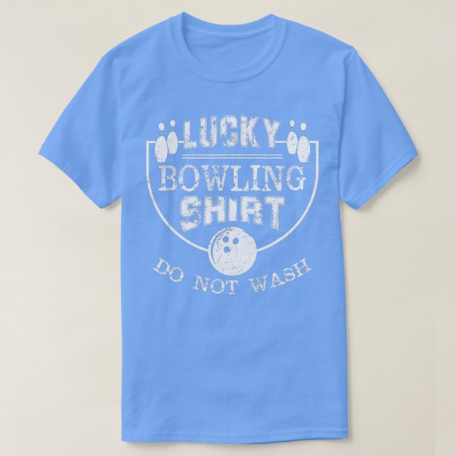 Lucky Bowling Tee Tvättar inte en notering för Bow (Design framsida)