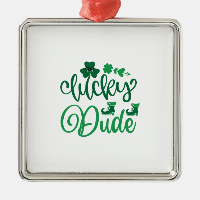 Lucky Boy Julgransprydnad Metall (Framsidan)