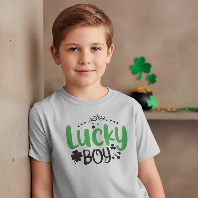 Lucky Boy St Patrick T-Shirt för barn (Skapare uppladdad)