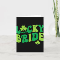Lucky Bride Groom Par Matching Bröllop St Patr