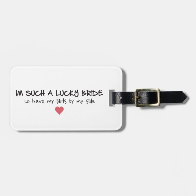 Lucky Bride Märkres Bagagebricka (Horisontell Framsida)