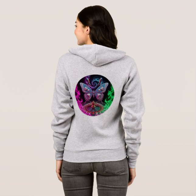 Lucky Butterfly Vegas Nights Hoodie ✨ 🦋 T Shirt (Hel baksida)