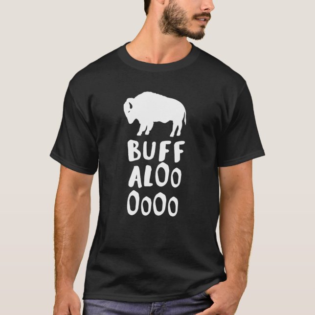Lucky Casino Buffalo Design T Shirt (Framsida)