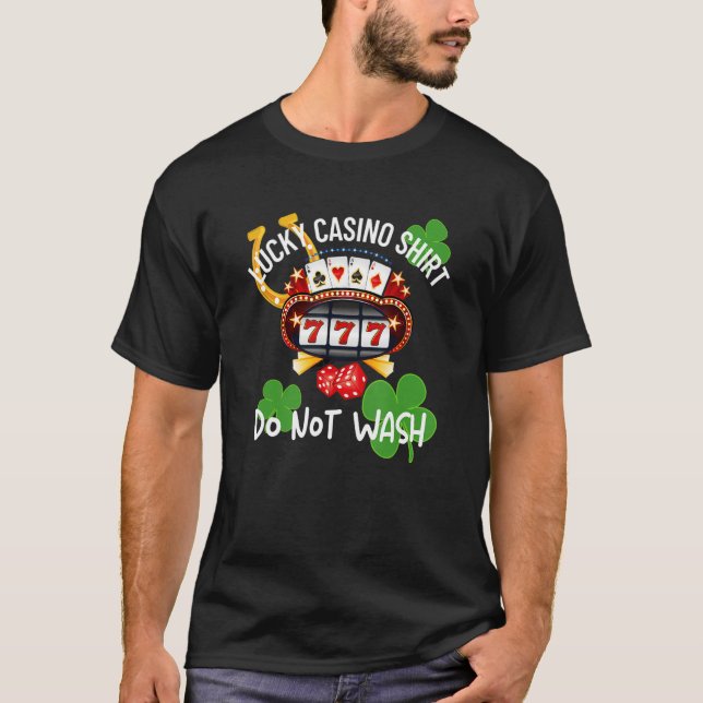 Lucky Casino Shirt Tvättar inte kortplatsen Maskin T Shirt (Framsida)