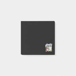 Lucky Cat Art – Maneki Neko with Gold Coin Post-it Block