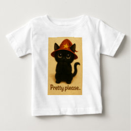 Lucky Cat Emi – Kawaii Begging Pose Witch Cat T Shirt