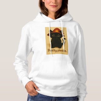 Lucky Cat Emi – Kawaii Begging Pose Witch Cat T Shirt