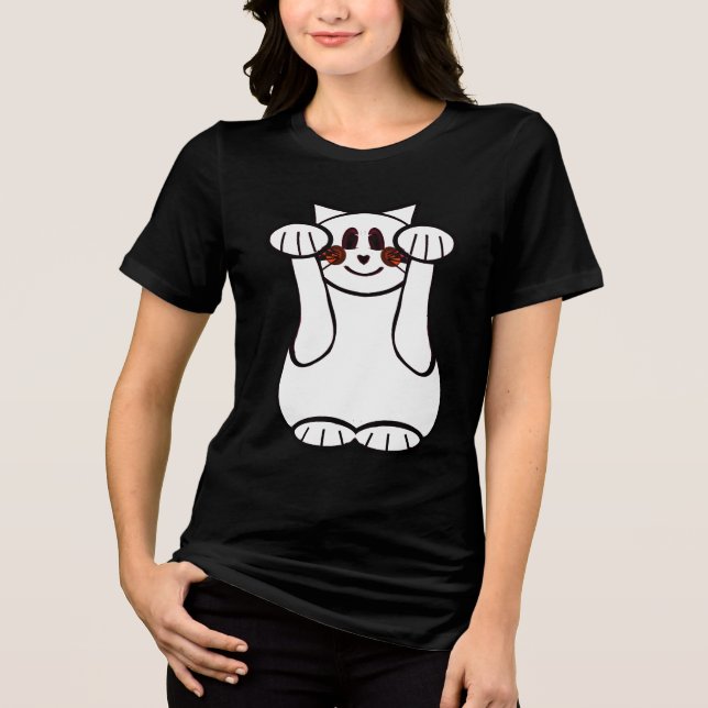 Lucky Cat, håll mig i Plockan! Tee Shirt (Framsida)